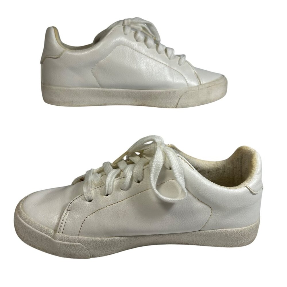 Hollister Womens White Lace-Up Sneakers Size 6.5 Casual Shoes Athletic Preppy - Picture 6 of 11